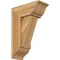 Ekena Millwork Traditional Traditional Rough Sawn Bracket w/ Offset Brace, Western Red Cedar, 8"W x 18"D x 26"H BKT0806X18X26TRA01RWR - alternate 1